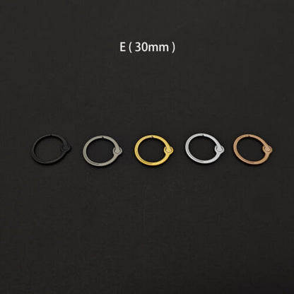 Quality Titanium Keyring Keychain Split Ring Buckle Craft Hardware Accessory DIY