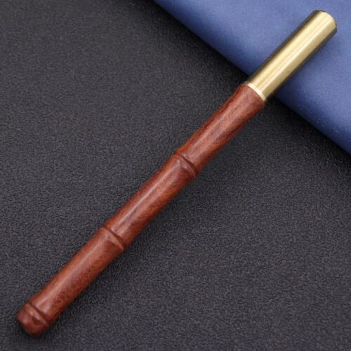 Custom Made Retro Solid Brass Sandalwood Craft Pen Ball Point Pen EDC Gift