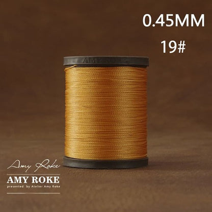 Professional High Quality Amy Roke Waxed Polyester Thread 045mm for Leather Hand Stitching DIY Craft Accessory