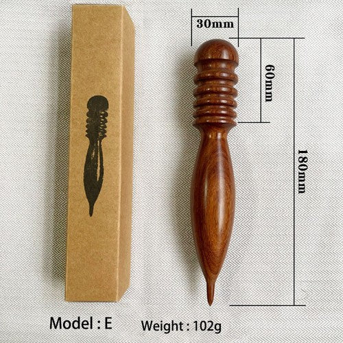 Blackwood Rosewood Edge Burnisher Multi-Size Grooves for Leathercraft Finishing
