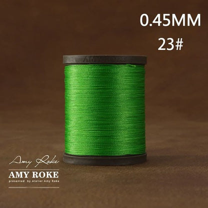 Professional High Quality Amy Roke Waxed Polyester Thread 045mm for Leather Hand Stitching DIY Craft Accessory