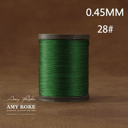 Professional High Quality Amy Roke Waxed Polyester Thread 045mm for Leather Hand Stitching DIY Craft Accessory