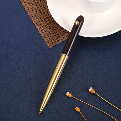 Custom Made Retro Solid Brass Sandalwood Craft Pen Ball Point Pen EDC Gift