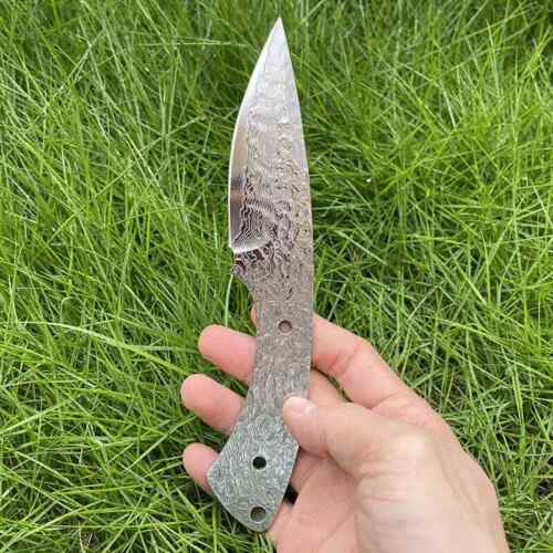 All Damascus Steel Blade Outdoor Knife EDC Damascus Handle Hand Craft DIY