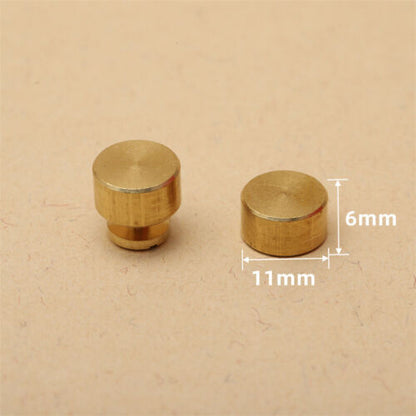 20 x Leather Craft Solid Brass Screw Luggage Punk Nail Stud Rivets Accessories