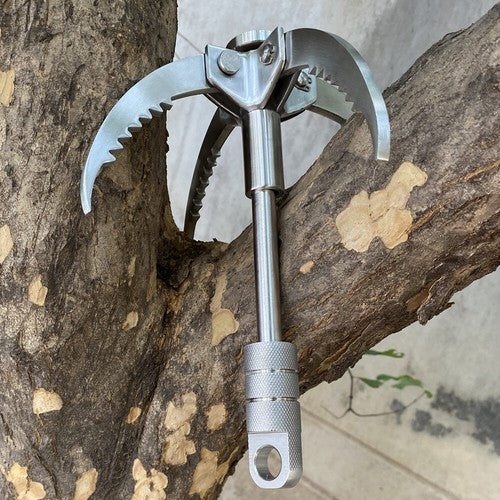 New Style Outdoor Climbing Folding Carabiner Steel Grappling Hook Survival Toos