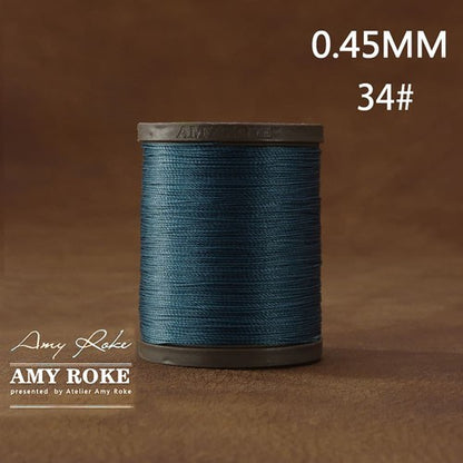 Professional High Quality Amy Roke Waxed Polyester Thread 045mm for Leather Hand Stitching DIY Craft Accessory