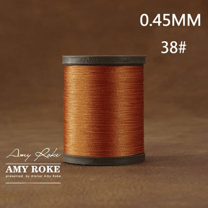 Professional High Quality Amy Roke Waxed Polyester Thread 045mm for Leather Hand Stitching DIY Craft Accessory