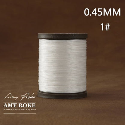 Professional High Quality Amy Roke Waxed Polyester Thread 045mm for Leather Hand Stitching DIY Craft Accessory