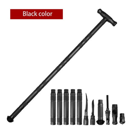 Multifunctional Aluminum Hiking Poles Portable Outdoor Trekking Walking Stick