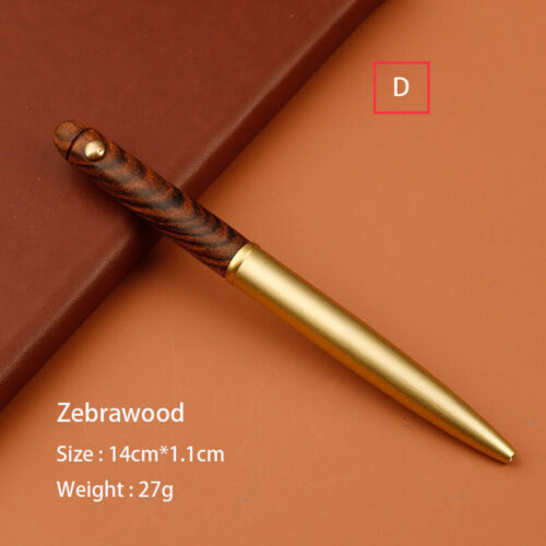 Custom Made Retro Solid Brass Sandalwood Craft Pen G2 Ball Point Pen EDC Gift2