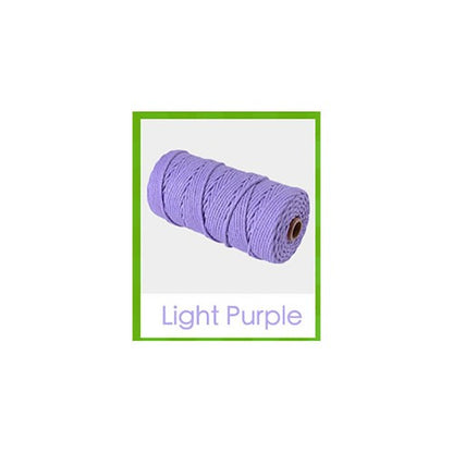 3mm Colorful Cotton Cord Twisted Macrame Rope Handmade Craft String Textile Diy