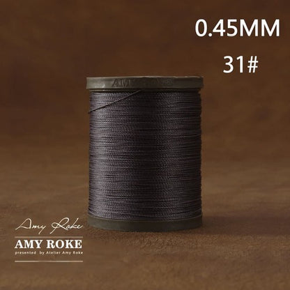 Professional High Quality Amy Roke Waxed Polyester Thread 045mm for Leather Hand Stitching DIY Craft Accessory