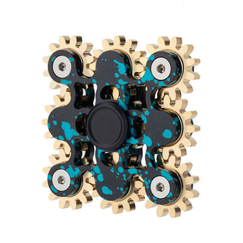 Linkage Hand Fidget Spinner Chain Brass Aluminum Gear Finger Gyro Relax Toy