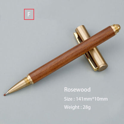 Custom Made Retro Solid Brass Sandalwood Craft Pen G2 Ball Point Pen EDC Gift2