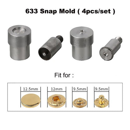 Manual Button Installation Machine Mute Stamping Snap Rivets Eyelet Mold Tools