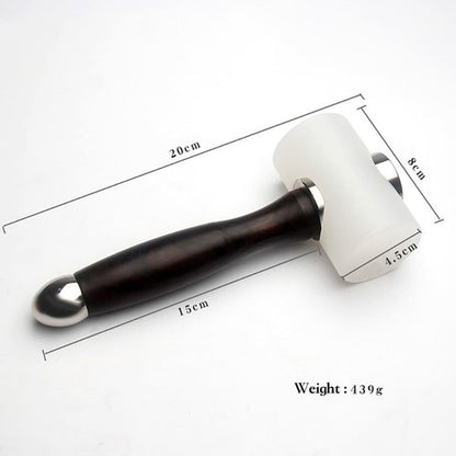 Leather craft Wooden Handle Carving Mallet DIY Stamping Tool Hammer Multi Size