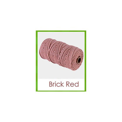 3mm Colorful Cotton Cord Twisted Macrame Rope Handmade Craft String Textile Diy