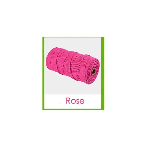 3mm Colorful Cotton Cord Twisted Macrame Rope Handmade Craft String Textile Diy
