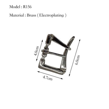 Solid Brass High End Casual Belt Buckle 40mm Pin Buckle Quick Release Accessory