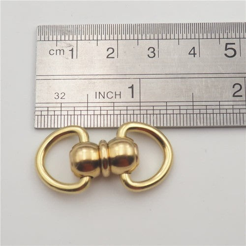Solid Brass Swivel Figure 8 Ring Pet Leash Connector Bag Strap Hardware Link DIY
