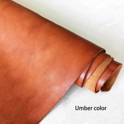 Oil Rich Vegetable Tanned Lychee Pattern Soft Genuine Leather Craft Material DIY 2~2.5mm Thickness