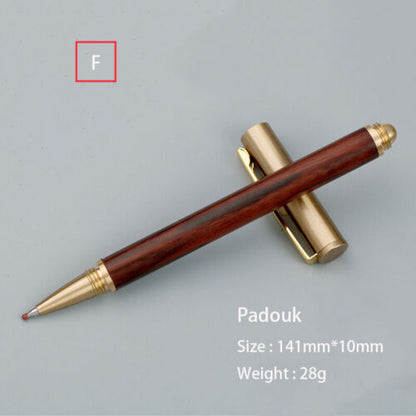 Custom Made Retro Solid Brass Sandalwood Craft Pen G2 Ball Point Pen EDC Gift2