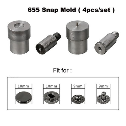 Manual Button Installation Machine Mute Stamping Snap Rivets Eyelet Mold Tools