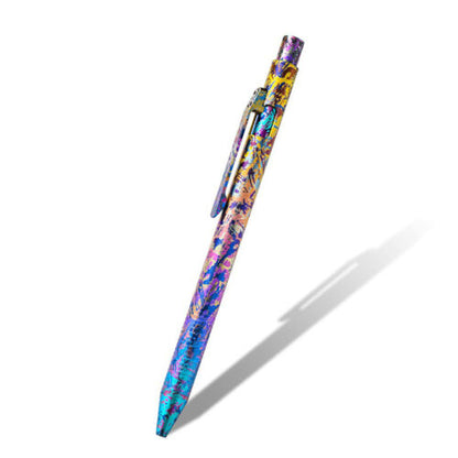 Colorful Titanium Alloy Pen Personalized Camouflage Bolt Design EDC Fashion Gift