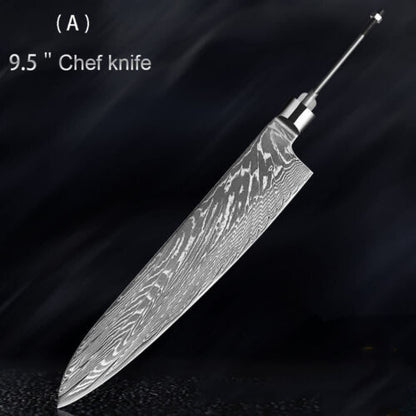 VG10 Damascus Steel Chef Knife Blank Blade Home Hobby Kitchen Knife Material DIY