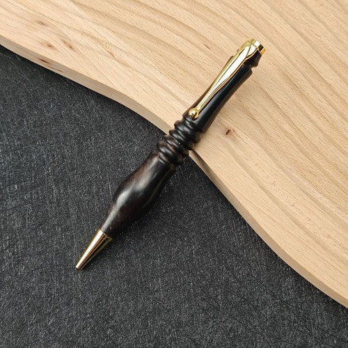 Ebony Wood Click Ballpoint Pen Creative Gift Wooden Pen Customizable Handmade