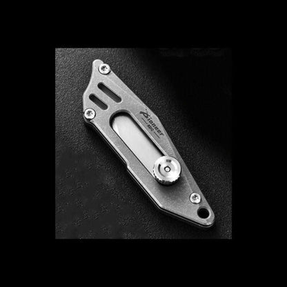 Mini Titanium Alloy Utility Knife Keychain Portable EDC Blade Replaceable Cutter