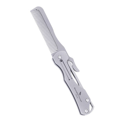 Titanium Pocket Folding Comb Outdoor EDC Portable and durable Hair Beard Comb
