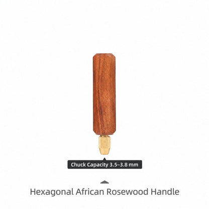 Titanium-Coated Diamond File with Solid Wood Handle for Metal Glass Stone