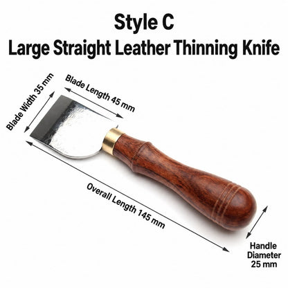 Multi-Size Damascus Steel Leather Craft Skiving Knife Red Sandalwood Handle
