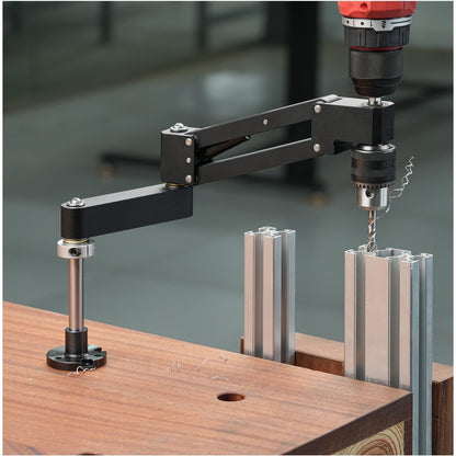 Aluminum Extrusion Cantilever Tapping Jig Drill Guide Vertical Hand Drill Mount