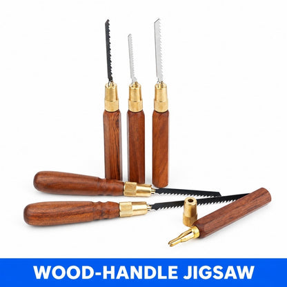 Mini Hand Saw Wooden Handle Replaceable Fine/Coarse Blade Wood Cutting Tool