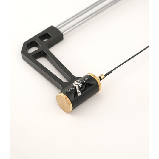 Wooden Handle Coping Saw, Replaceable Blade, Precision Wood Curving Saw Tool