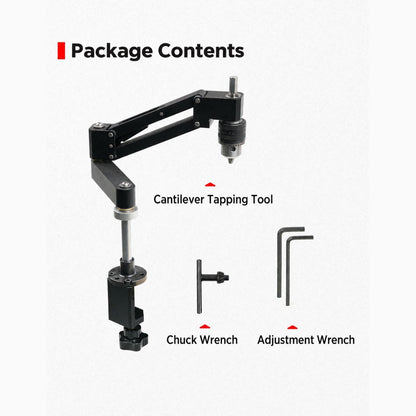 Aluminum Extrusion Cantilever Tapping Jig Drill Guide Vertical Hand Drill Mount