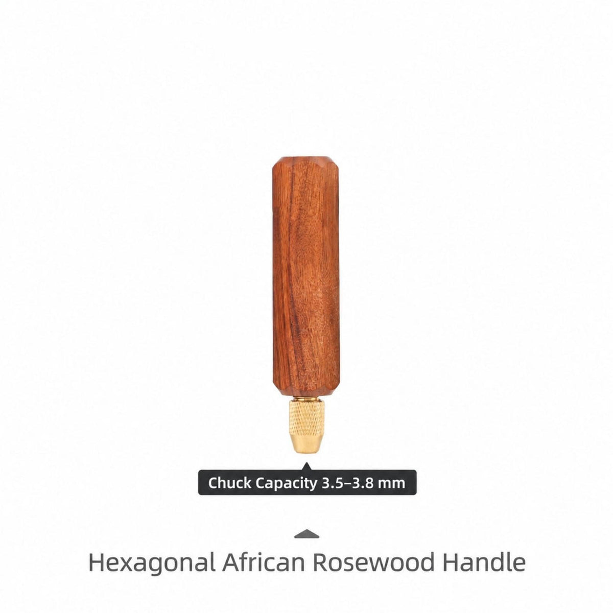 Titanium-Coated Diamond File with Solid Wood Handle for Metal Glass Stone