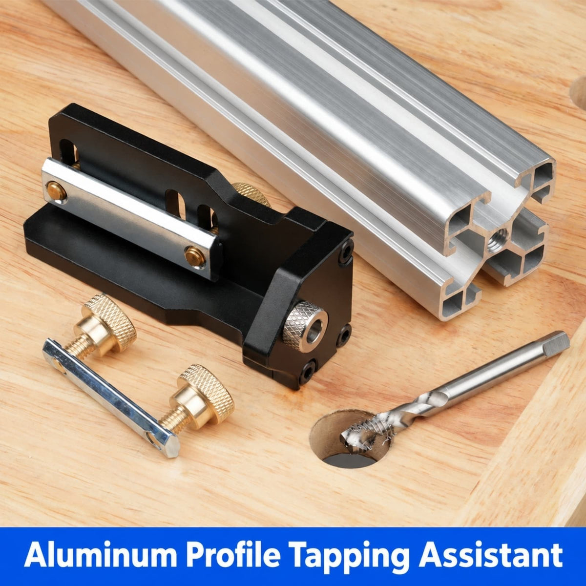T-Slot Aluminum Extrusion Tapping Guide Jig Hand Tap Locator for 20 30 40 Series