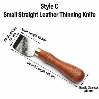 Multi-Size Damascus Steel Leather Craft Skiving Knife Red Sandalwood Handle