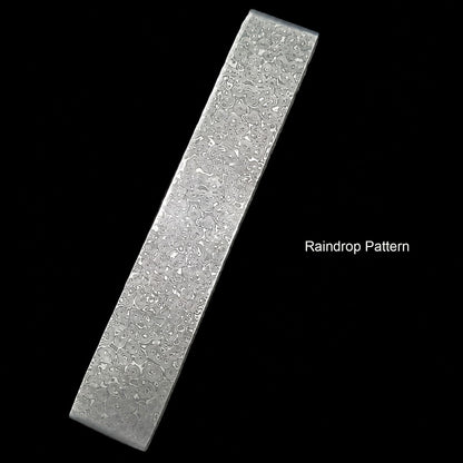 Handmade Damascus Steel Billet 500x50x5mm Pattern-Welded Knife Blade Blank DIY