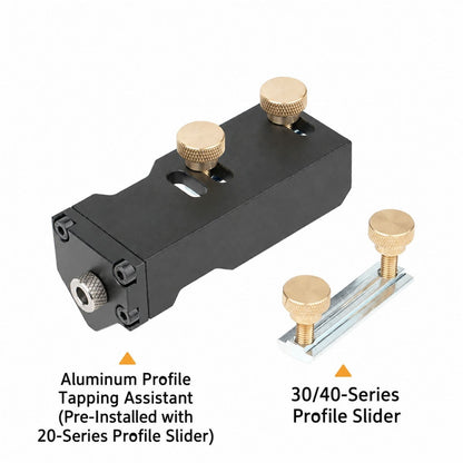 T-Slot Aluminum Extrusion Tapping Guide Jig Hand Tap Locator for 20 30 40 Series