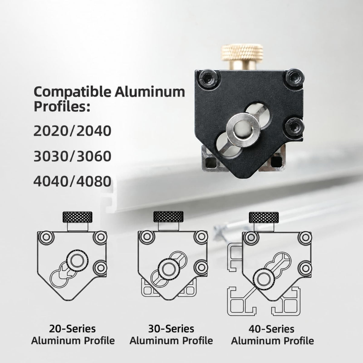 T-Slot Aluminum Extrusion Tapping Guide Jig Hand Tap Locator for 20 30 40 Series