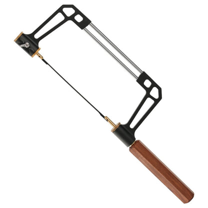 Wooden Handle Coping Saw, Replaceable Blade, Precision Wood Curving Saw Tool