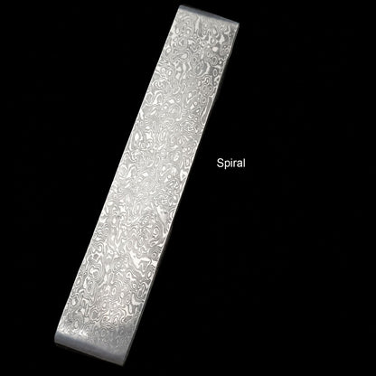 Handmade Damascus Steel Billet 500x50x5mm Pattern-Welded Knife Blade Blank DIY