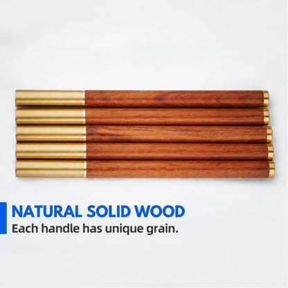 Brass & Wood Pen Knife Alloy Blade Precision Craft Tool for Paper Model Carving