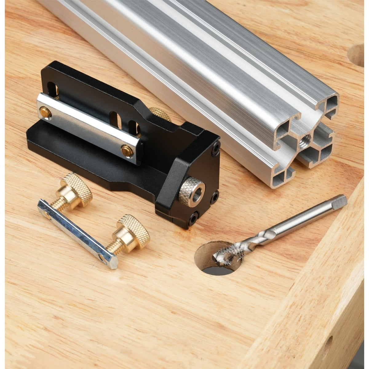 T-Slot Aluminum Extrusion Tapping Guide Jig Hand Tap Locator for 20 30 40 Series