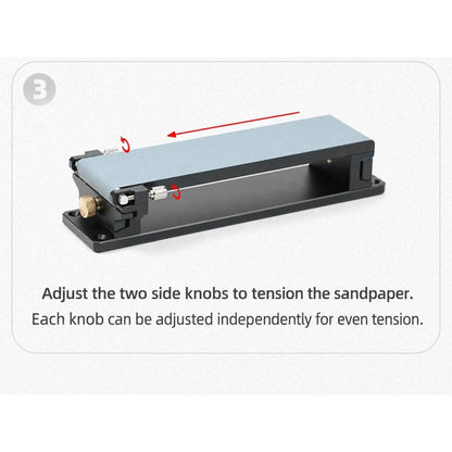 Adjustable Knife Sharpening Sandpaper Holder for Woodworking and Leather Craft